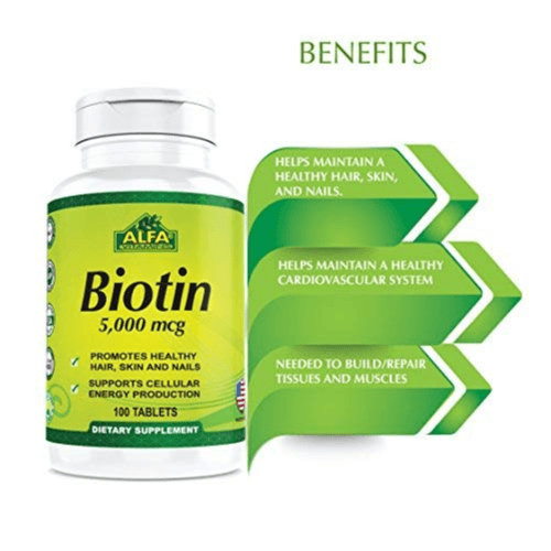 Alfa Biotin 5000mcg 100tablets