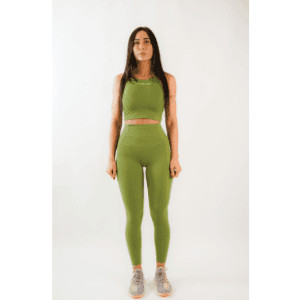 Gympanthere Sustainable Active Wear Crop Top Army Color