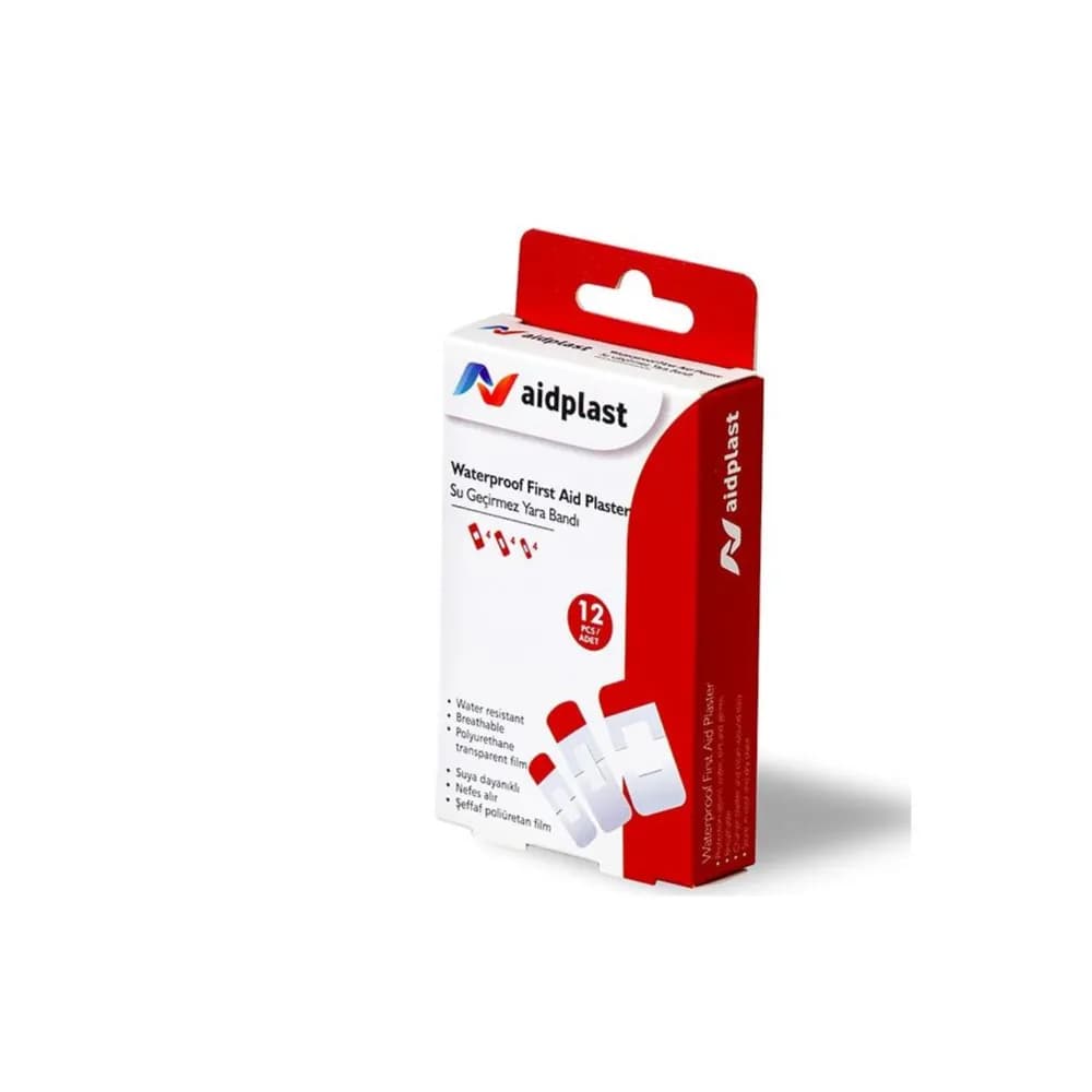 Aidplast Waterproof Plaster Ref-V841 4 Pieces 38 x 72mm 4 Pieces 25 x 72mm 4 Pieces 19 x 56mm