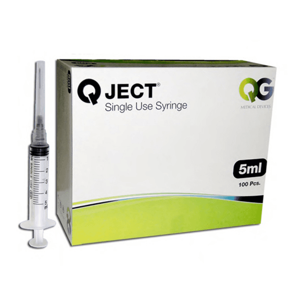 Q Ject Insulin Syringe 5ml 100's