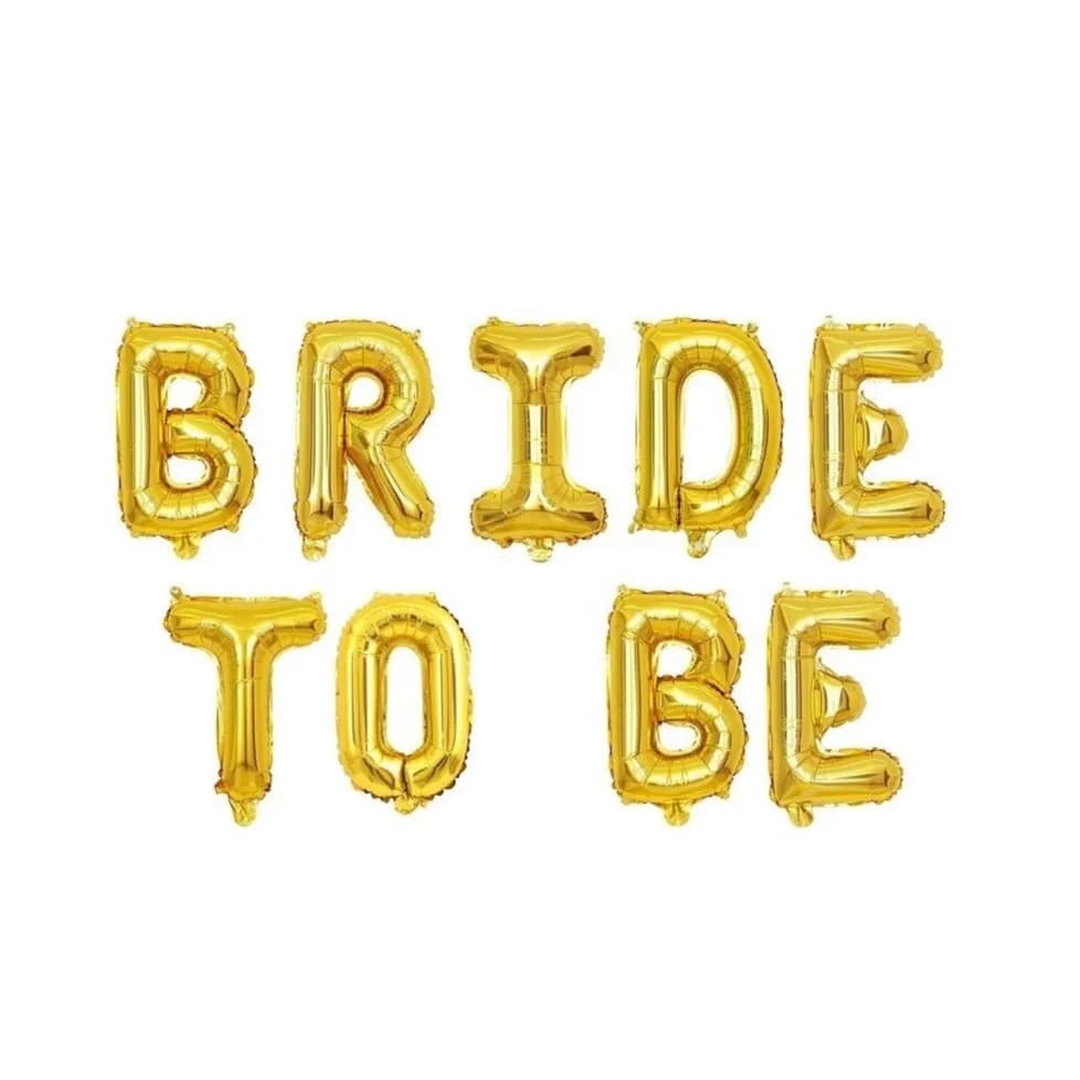 16" Bride To Be Foil Balloon (Gold, Silver, Rose Gold)