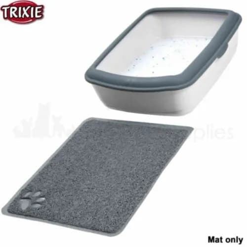 Trixie Cat Litter Tray Mat - Dark Grey M 40cm x 30cm