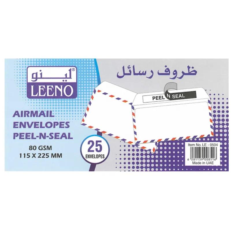 Leeno letter envelopes, sticky, size 115X225 mm, 25 envelopes - 7888