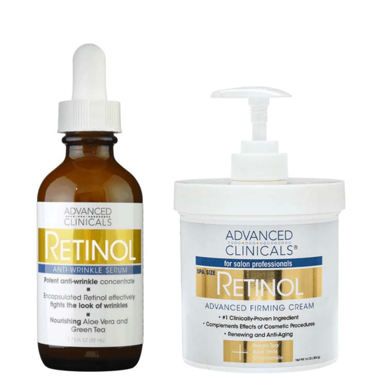 Advanced Clinicals Retinol Anti-wrinkle Serum + Retinol Advanced Firming Cream