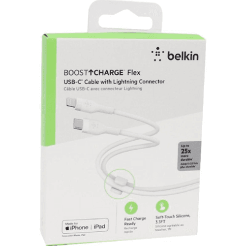 Belkin Boost USB-C Able With Lightning Connector 10ft