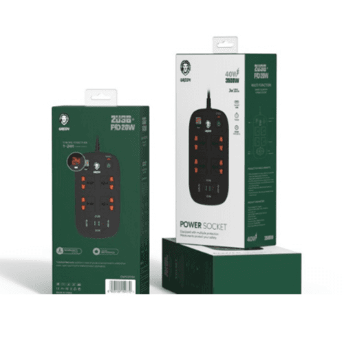 Green Lion Power Socket black