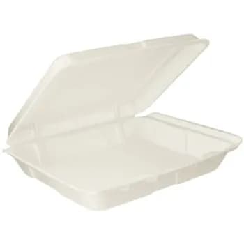 Food Pack One Compartment Hinged Container 6 Pieces