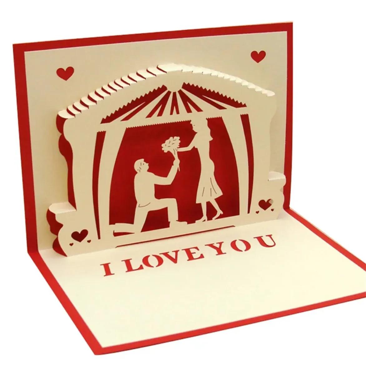 03 - 3D I Love You Pop up Card