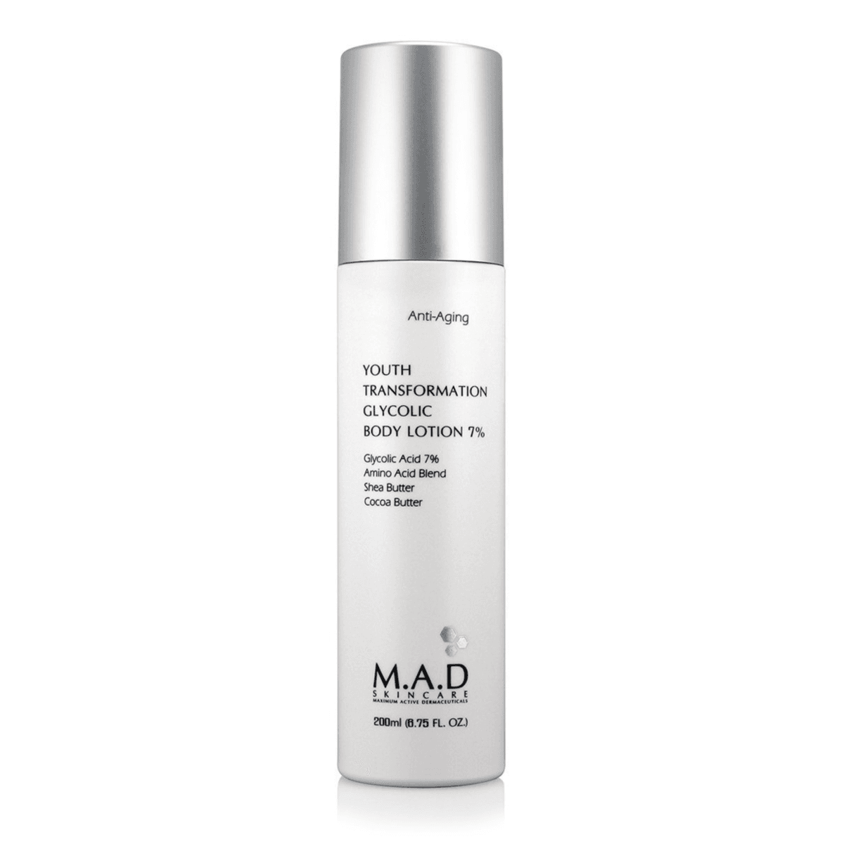 MAD Youth Transformation Glycolic Body Lotion 7% 200Ml