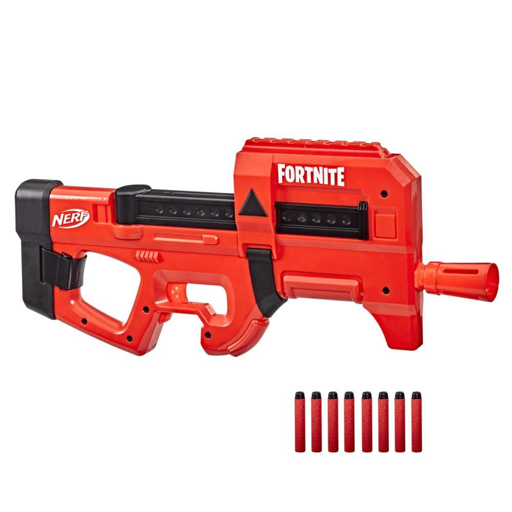 Nerf Fortnite Compact Smg Motorized Dart Blaster, Ultra Red Wrap 8 Nerf Elite Foam Darts (Gnnf20)