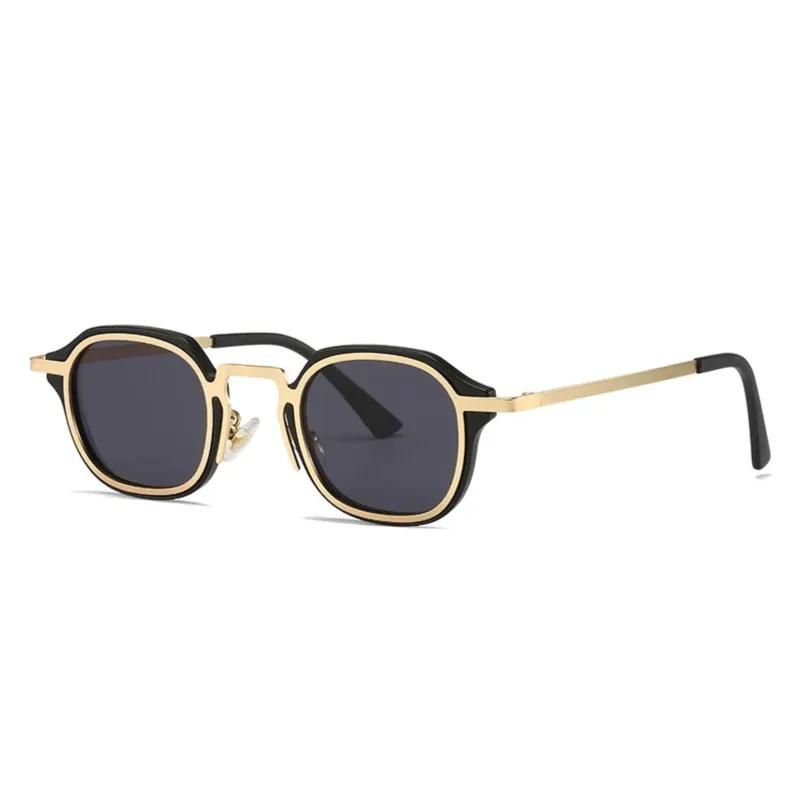 High Quality Diamond Shape  Glasses Black And Gold