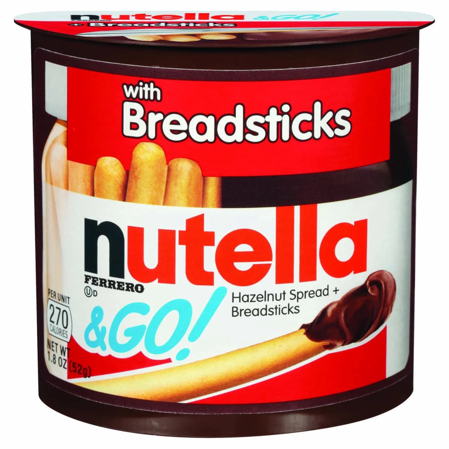 Nutella With Bread Sticks Hazelnut Spread With Cocoa And Bread Sticks 52g