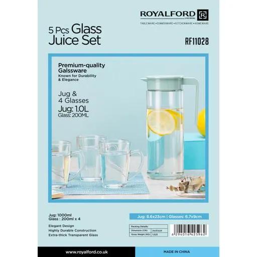 Royalford 5pcs Glass Juice Set Rf11028