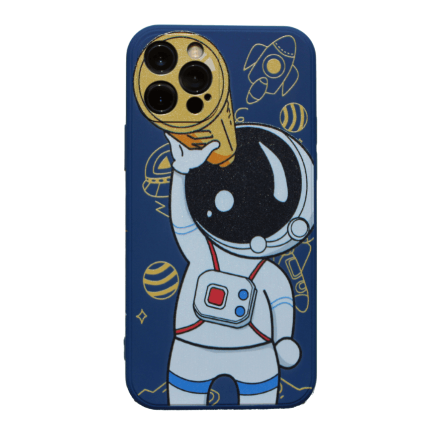 Astronaut iPhone Case 14 Plus or 14 Pro Blue