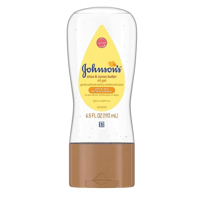 Johnson's Johnson & Johnson Baby Oil Gel Shea And Cocoa Butter 6.5 Fl Oz (192ml)