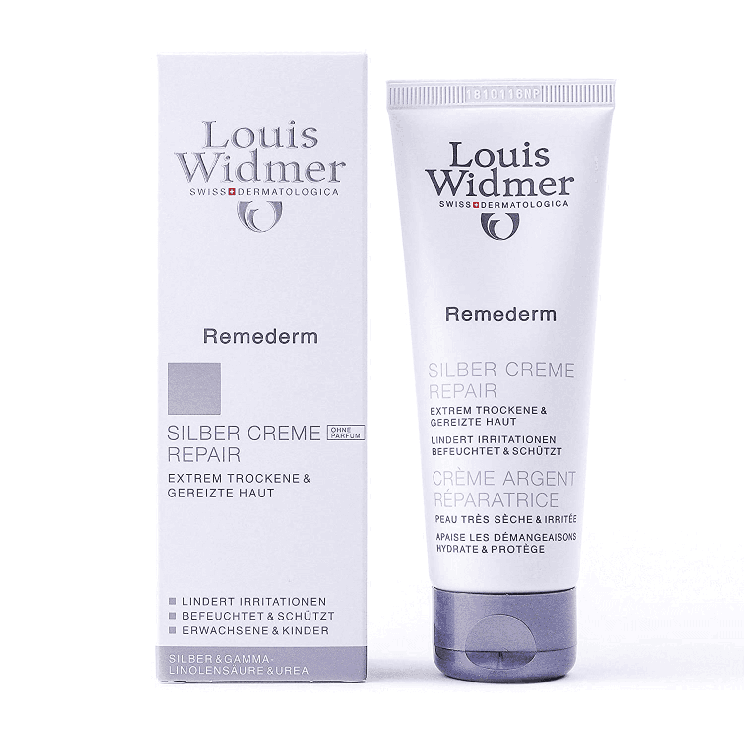 Louis Widmer Remederm Silver Cream Non Perfumed 75 Ml