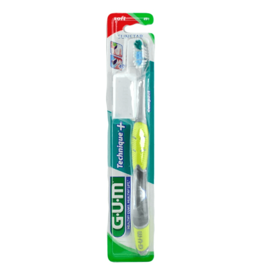 Gum Technique Plus Toothbrush Soft 491 Green