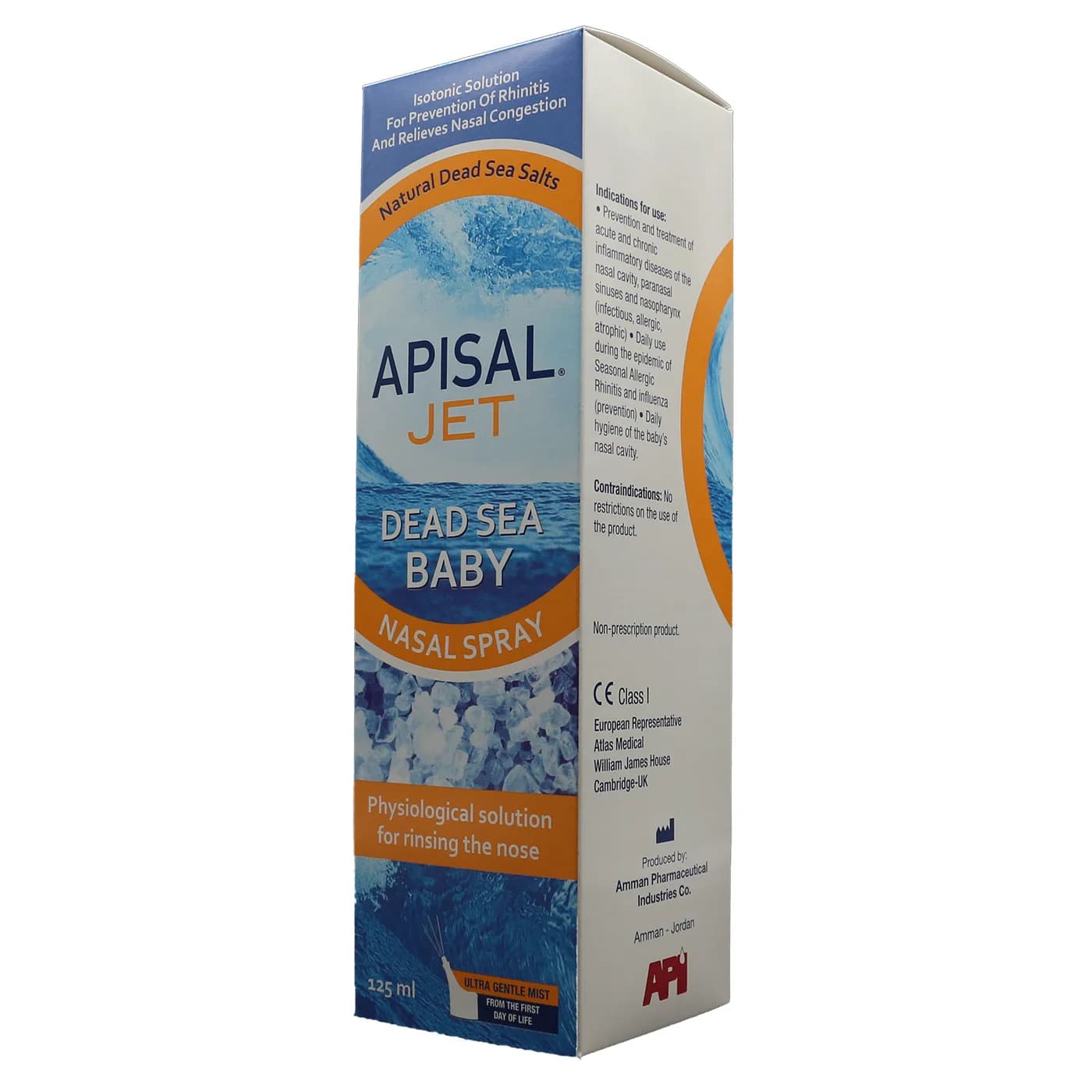 Apisal Jet Dead Sea Nasal Spray Baby 125Ml