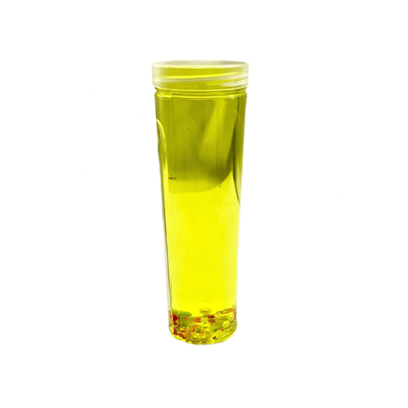 Slime Long Tube With Pearls, Yellow Colour - 8774