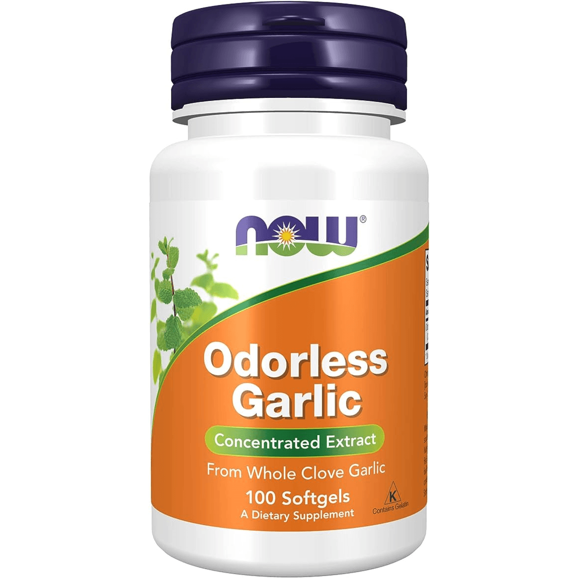 Now Odorless Garlic Concentrated Extract Softgels 100's