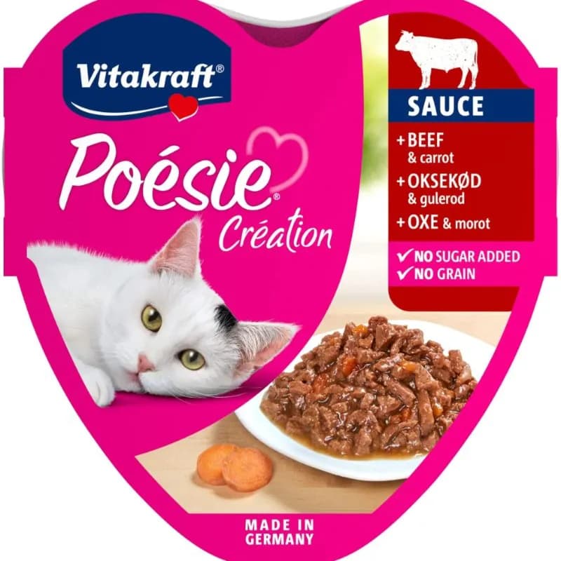 Vitakraft Cat Wet Food  Souce + Beef 85g