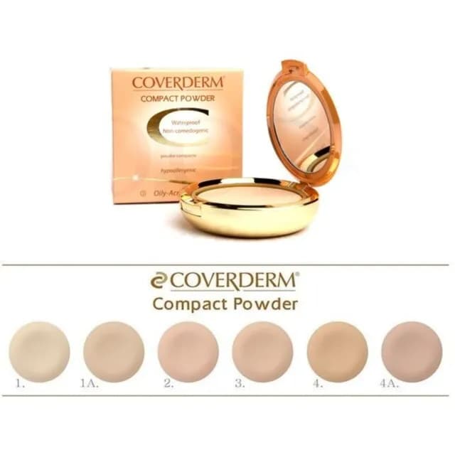 Coverderm Compact Powder Oily Skin (1,2,3,4)