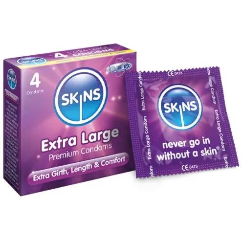 Skins Condoms Extra Large 4's