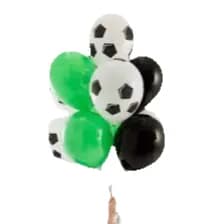 Football Helium Filled Balloons - 10 Pieces