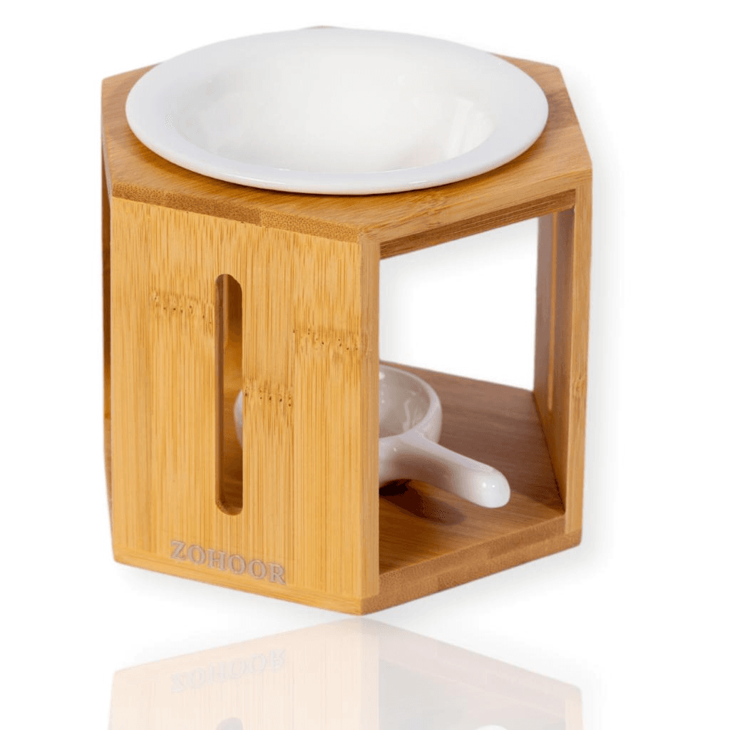 Ceramic & Wood Oil Burner - Natural