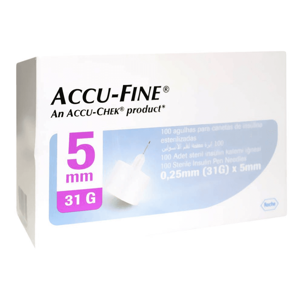 Accu Fine Pen Needle 0.25Mm 31Gx5mm 100 Pieces