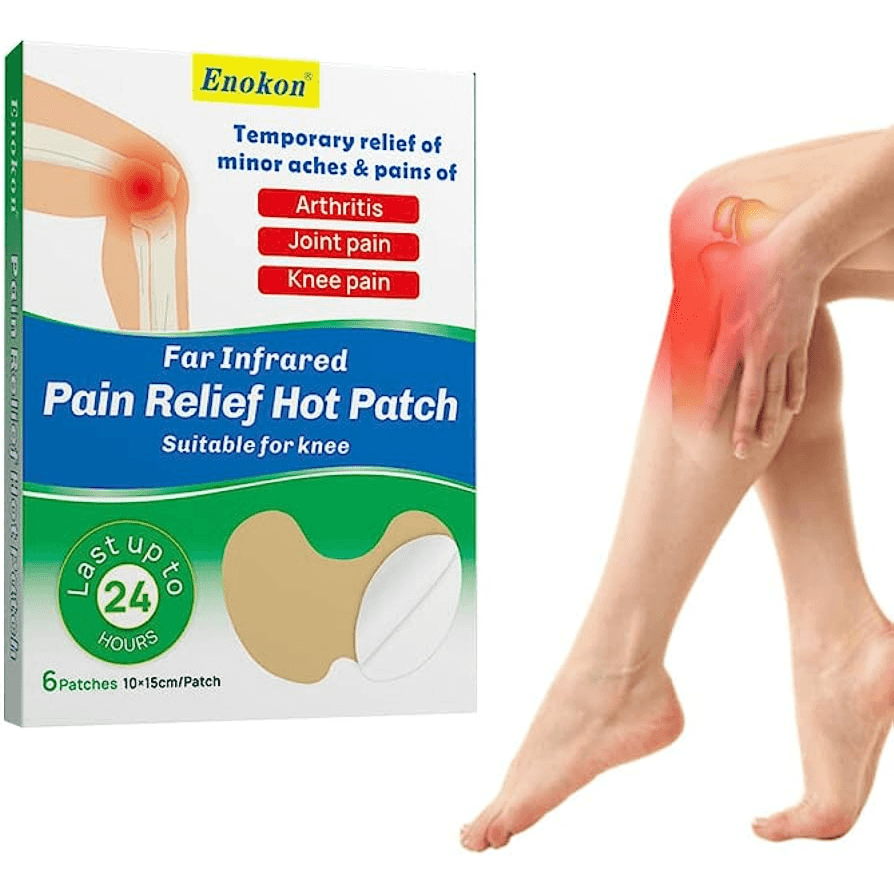 Enokon Pain Releif Heat For Knee Patches 6 Pieces