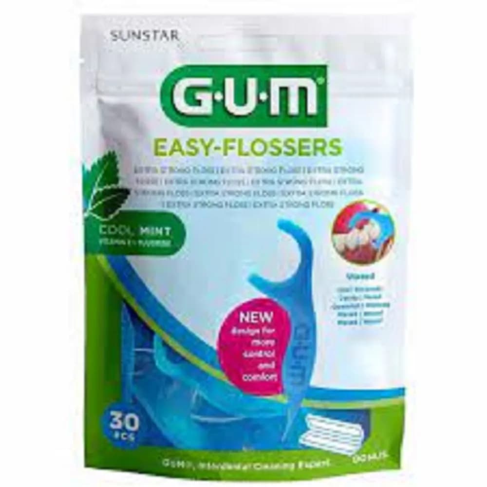 Gum Easy Flossers Fresh Mint Waxed 30's 890