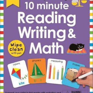 525811 Wipe Clean Workbook: 10 Minute Reading, Writing, and Math (Mixed media product / Mixed Media, Contains 1 Spiral bound) By Priddy, Roger