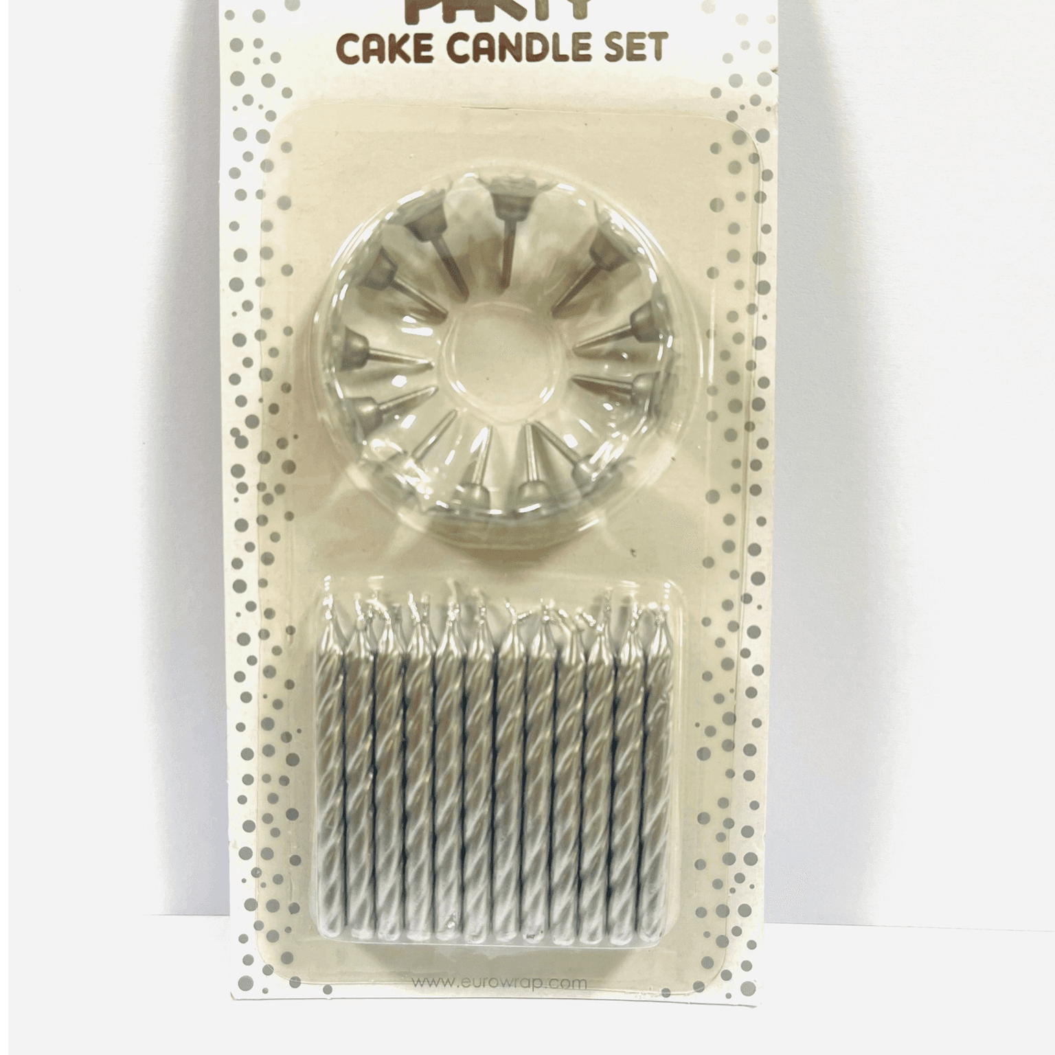 24 Pieces Chrome Silver Candle