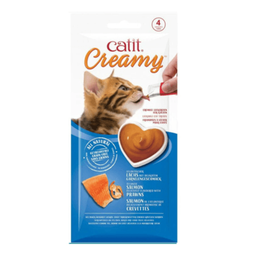 Catit Creamy Lickable Treats - Salmon And Shrimp