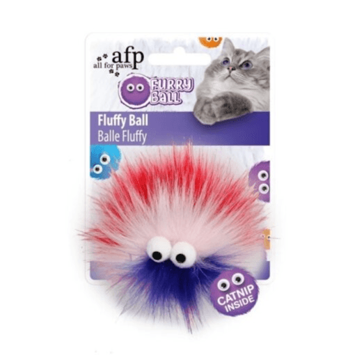 All For Paws Furry Ball Fluffer Cat Toy