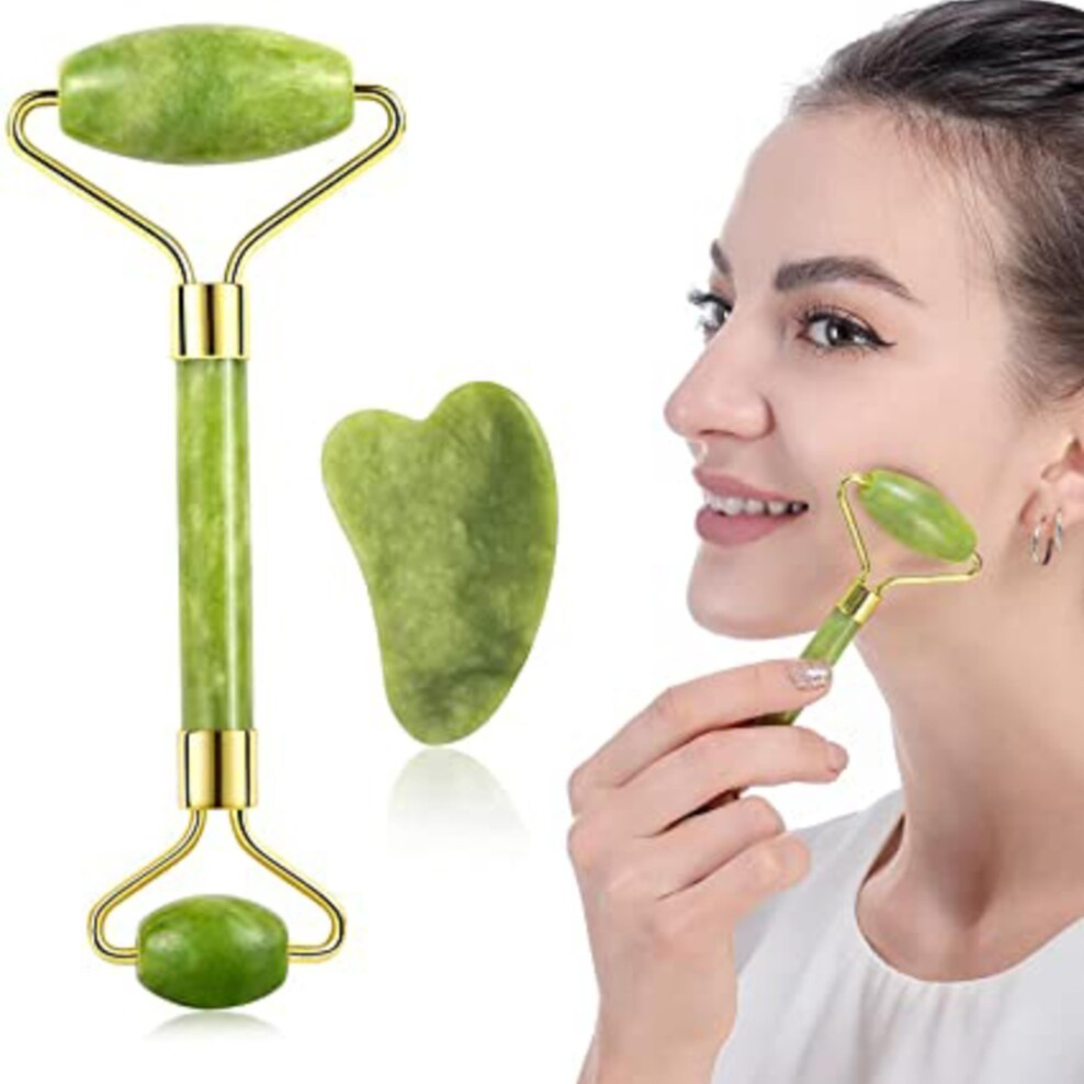 Jade Roller + Gua Sha Board