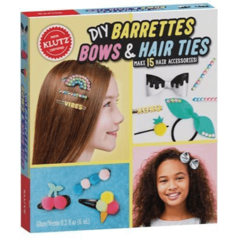 643701 Diy Barrettes, Bows And Hair Ties (Mixed Media Product / Mixed Media, Contains 1 Paperback / Softback And 1 Other Merchandise) By Editors Of Klutz