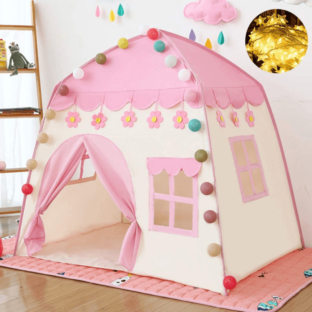Play Flower Pink Castle With Globe Light