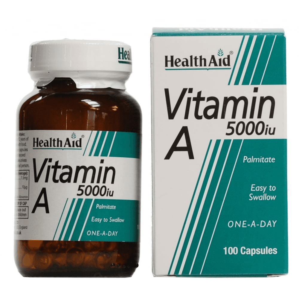 Health Aid Vitamin A 5000iu 100's