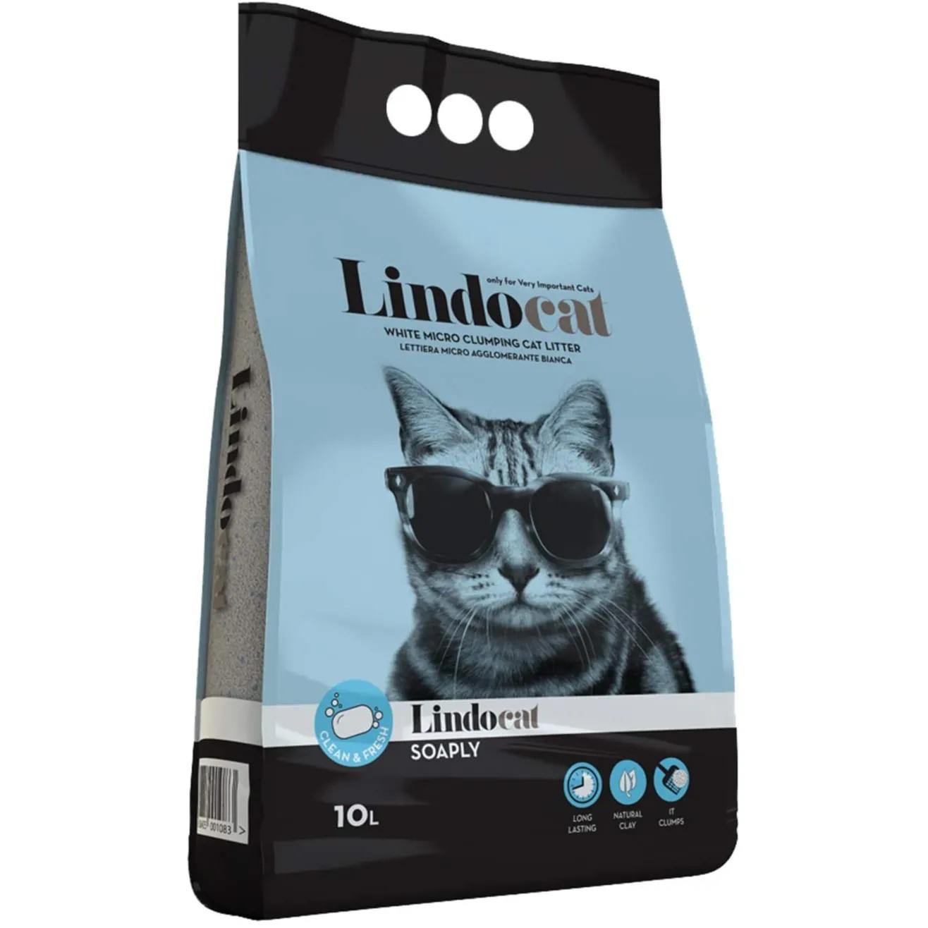 Lindocat White Bentonite Soaply Cat Litter (Scented) - 10 L