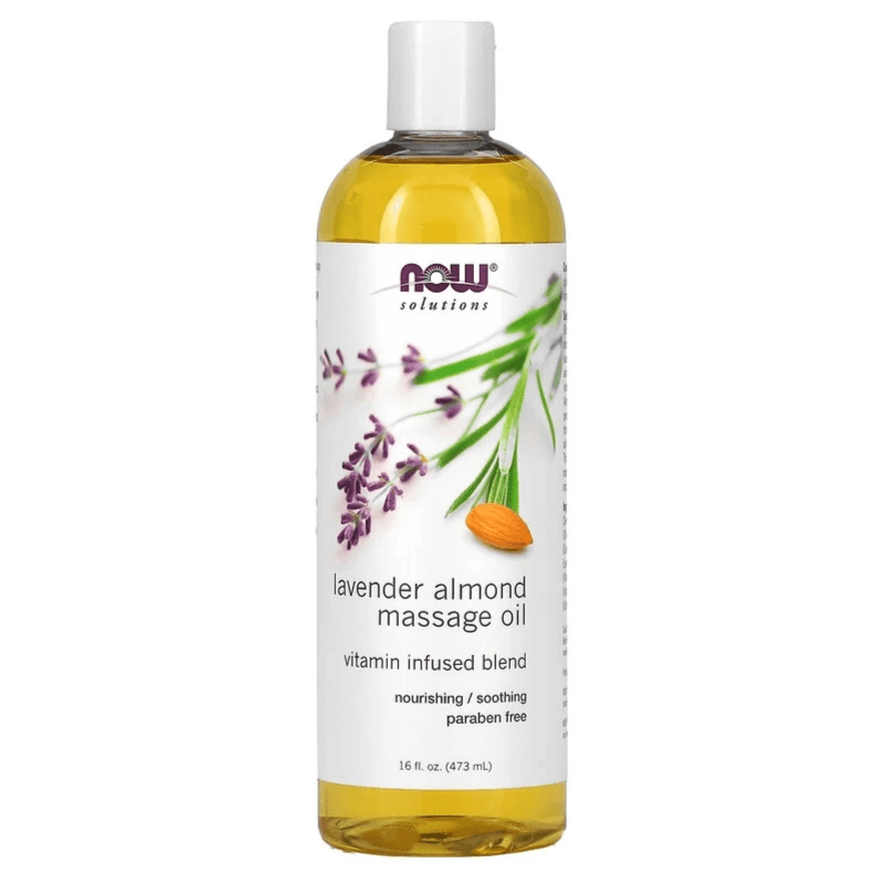 Now Lavender Almond Massage Oil 473 ml