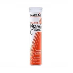 Health Aid Vitamin C 1000mg Effervescen Tablets Orange