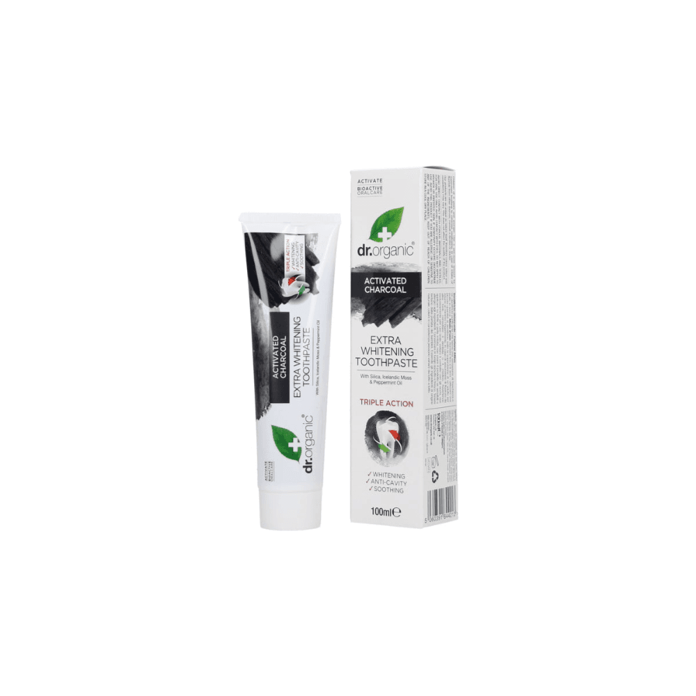 Dr.organic Activated Charcoal Extra Whitening Toothpaste 100 Ml