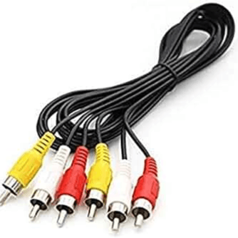 Cable 3 RCA Male to Male 3 RCA Audio Video AV Cable 1.5 mt