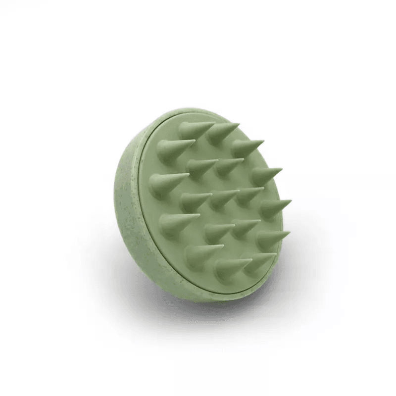 Eco Friendly Wheat Straw Hair Scalp Massager Shampoo Brush - Light Green