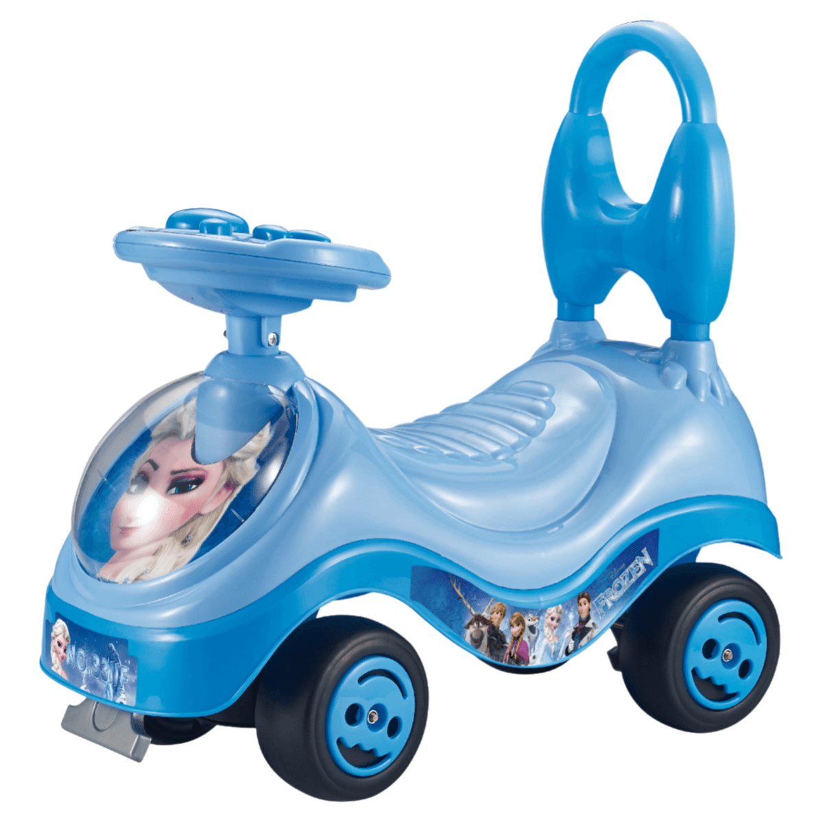 Disney Frozen Ride On Car  For Toddlers Push Along Sit on Car with Light and Sound (ROWD15)