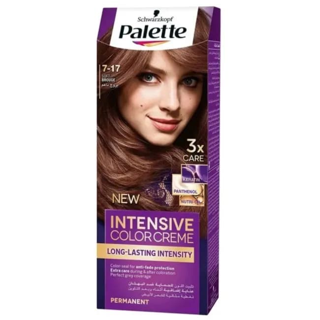 Schwarzkopf Palette 7-17 Soft Brouge 3xCare Intensive Color Creme Long-Lasting Intensity