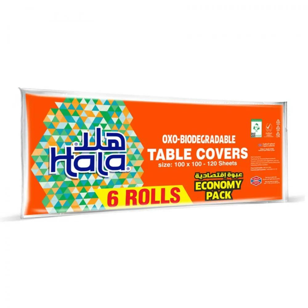 Hala Table Covers 6 Rolls Size (100x100 Cm-120 Sheets)