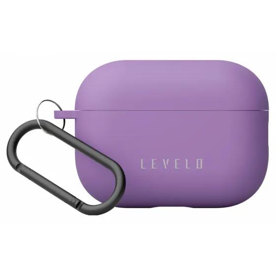 Levelo Gorra Airpods Pro 2 Silicone Case / Purple - 7695033367089